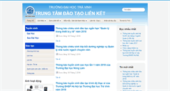 Desktop Screenshot of dtlk.tvu.edu.vn