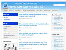 Tablet Screenshot of dtlk.tvu.edu.vn